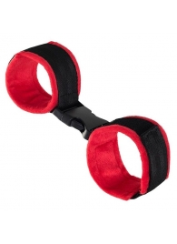 Красно-черные велюровые оковы Anonymo - ToyFa - купить с доставкой в Дзержинске