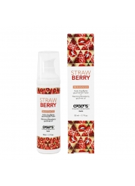 Разогревающее массажное масло  с ароматом клубники Gourmet Strawberry - 50 мл. - Exsens - купить с доставкой в Дзержинске