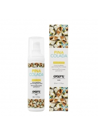 Разогревающее массажное масло с ароматом пина колада Gourmet Pina Colada - 50 мл. - Exsens - купить с доставкой в Дзержинске