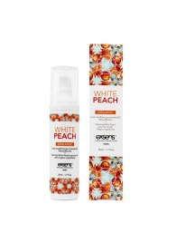 Разогревающее массажное масло Gourmet White Peach Organic с органическими ингредиентами - 50 мл. - Exsens - купить с доставкой в Дзержинске