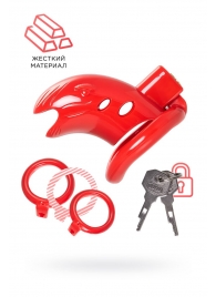 Красный мужской пояс верности из пластика - ToyFa - купить с доставкой в Дзержинске