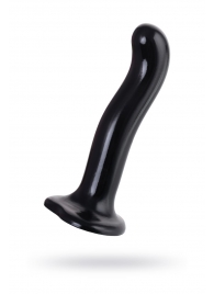 Черный стимулятор для пар P G-Spot Dildo Size M - 18 см. - Strap-on-me - в Дзержинске купить с доставкой