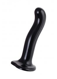 Черный стимулятор для пар P G-Spot Dildo Size M - 18 см. - Strap-on-me - в Дзержинске купить с доставкой