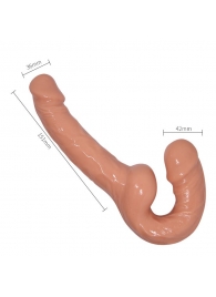 Телесный безремневой страпон Ultra Passionate Harness - Baile - купить с доставкой в Дзержинске