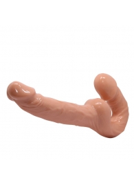 Телесный безремневой страпон Ultra Passionate Harness - Baile - купить с доставкой в Дзержинске