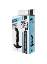 Черная вибропробка для простаты FantASStic Vibrating Prostate Plug - 14,5 см. - Dream Toys - в Дзержинске купить с доставкой