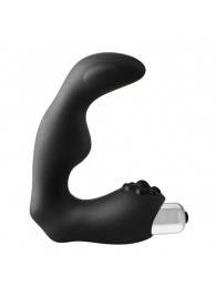 Черный вибромассажер простаты FantASStic Vibrating Prostate Massager - 11,3 см. - Dream Toys - в Дзержинске купить с доставкой