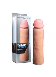 Телесная фаллическая насадка на пенис Magnum Xtender - 23 см. - Blush Novelties - в Дзержинске купить с доставкой