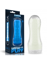 Светящийся в темноте мастурбатор Lumino Play Masturbator Ribbed - Lovetoy - в Дзержинске купить с доставкой