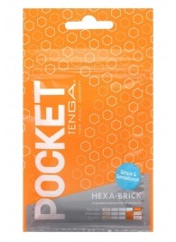 Карманный мастурбатор HEXA-BRICK - Tenga - в Дзержинске купить с доставкой