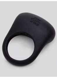 Черное эрекционное виброкольцо Sensation Rechargeable Vibrating Love Ring - Fifty Shades of Grey - в Дзержинске купить с доставкой