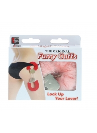 Металлические наручники с розовой меховой опушкой METAL HANDCUFF WITH PLUSH PINK - Dream Toys - купить с доставкой в Дзержинске