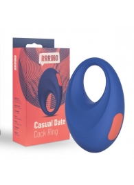 Синее эрекционное кольцо RRRING Casual Date Cock Ring - FeelzToys - в Дзержинске купить с доставкой