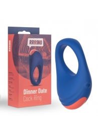 Синее эрекционное кольцо RRRING Dinner Date Cock Ring - FeelzToys - в Дзержинске купить с доставкой