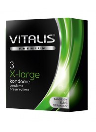 Презервативы увеличенного размера VITALIS PREMIUM x-large - 3 шт. - Vitalis - купить с доставкой в Дзержинске