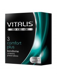Контурные презервативы VITALIS PREMIUM comfort plus - 3 шт. - Vitalis - купить с доставкой в Дзержинске