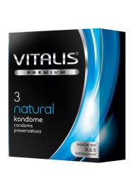 Классические презервативы VITALIS PREMIUM natural - 3 шт. - Vitalis - купить с доставкой в Дзержинске