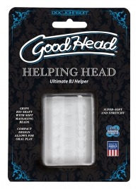 Прозрачный мастурбатор HELPING HEAD - Doc Johnson - в Дзержинске купить с доставкой
