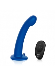 Синяя насадка Remote Control P-Spot G-Spot с черными трусиками - 20 см. - Pegasus - купить с доставкой в Дзержинске