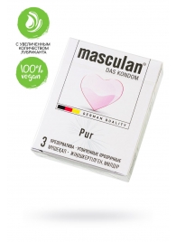 Супертонкие презервативы Masculan Pur - 3 шт. - Masculan - купить с доставкой в Дзержинске