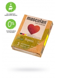 Экологически чистые презервативы Masculan Organic - 3 шт. - Masculan - купить с доставкой в Дзержинске