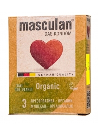 Экологически чистые презервативы Masculan Organic - 3 шт. - Masculan - купить с доставкой в Дзержинске