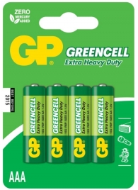 Батарейки солевые GP GreenCell AAA/R03G - 4 шт. - Элементы питания - купить с доставкой в Дзержинске