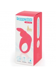 Розовое эрекционное виброкольцо Happy Rabbit Rechargeable Rabbit Cock Ring - Happy Rabbit - в Дзержинске купить с доставкой