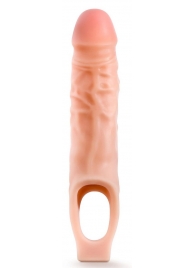 Телесная насадка на пенис 9 Inch Cock Sheath Extender - 22,2 см. - Blush Novelties - в Дзержинске купить с доставкой