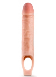 Телесная насадка на пенис 10 Inch Cock Sheath Extender - 25 см. - Blush Novelties - в Дзержинске купить с доставкой