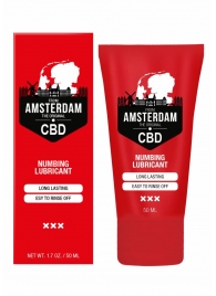 Пролонгирующий лубрикант Numbing CBD from Amsterdam - 50 мл. - Shots Media BV - купить с доставкой в Дзержинске