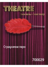 Красное страусовое пёрышко - ToyFa - купить с доставкой в Дзержинске