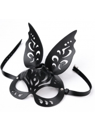 Черная ажурная маска  Зайка  с ушками - Crazy Handmade - купить с доставкой в Дзержинске