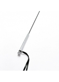 Черный кожаный стек с гладкой ручкой - 55 см. - Crazy Handmade - купить с доставкой в Дзержинске