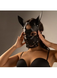 Черная маска  Собака  с ушками - Crazy Handmade - купить с доставкой в Дзержинске