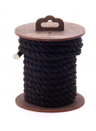 Черная хлопковая веревка для бондажа на катушке - 5 м. - Crazy Handmade - купить с доставкой в Дзержинске