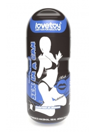 Мастурбатор-ротик с вибрацией Sex In A Can Mouth Lotus Tunnel - Lovetoy - в Дзержинске купить с доставкой