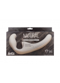 Бежевый безремневой страпон Temptation - Lola Games - купить с доставкой в Дзержинске