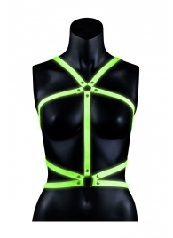 Портупея Body Harness с неоновым эффектом - размер L-XL - Shots Media BV - купить с доставкой в Дзержинске