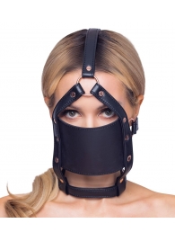 Черный намордник с кляпом-шаром Head Harness With A Gag - Orion - купить с доставкой в Дзержинске