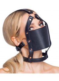 Черный намордник с кляпом-шаром Head Harness With A Gag - Orion - купить с доставкой в Дзержинске