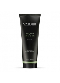 Массажный легкий крем WICKED Sage plus Sea Salt - 120 мл. - Wicked - купить с доставкой в Дзержинске