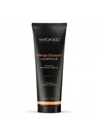 Массажный легкий крем WICKED Orange Blossom plus Patchouli - 120 мл. - Wicked - купить с доставкой в Дзержинске