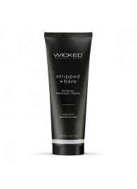 Массажный легкий крем WICKED Stripped plus Bare - 120 мл. - Wicked - купить с доставкой в Дзержинске