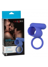 Синее эрекционное виброкольцо Silicone Rechargeable Endless Desires Enhancer - California Exotic Novelties - в Дзержинске купить с доставкой