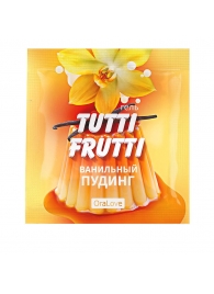 Пробник гель-смазки Tutti-frutti со вкусом ванильного пудинга - 4 гр. - Биоритм - купить с доставкой в Дзержинске