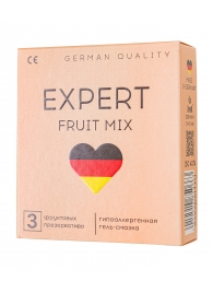 Ароматизированные презервативы EXPERT Fruit Mix - 3 шт. - Expert - купить с доставкой в Дзержинске