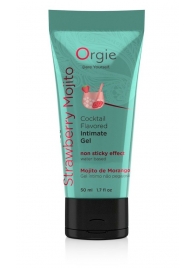 Съедобный интимный гель Orgie Lube Tube Cocktail Strawberry Mojito - 50 мл. - ORGIE - купить с доставкой в Дзержинске