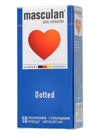 Презервативы с пупырышками Masculan Dotted - 10 шт. - Masculan - купить с доставкой в Дзержинске