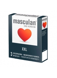 Презервативы увеличенного размера Masculan XXL - 3 шт. - Masculan - купить с доставкой в Дзержинске